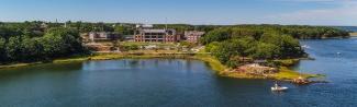 Aerial image of UNE's Biddeford Campus